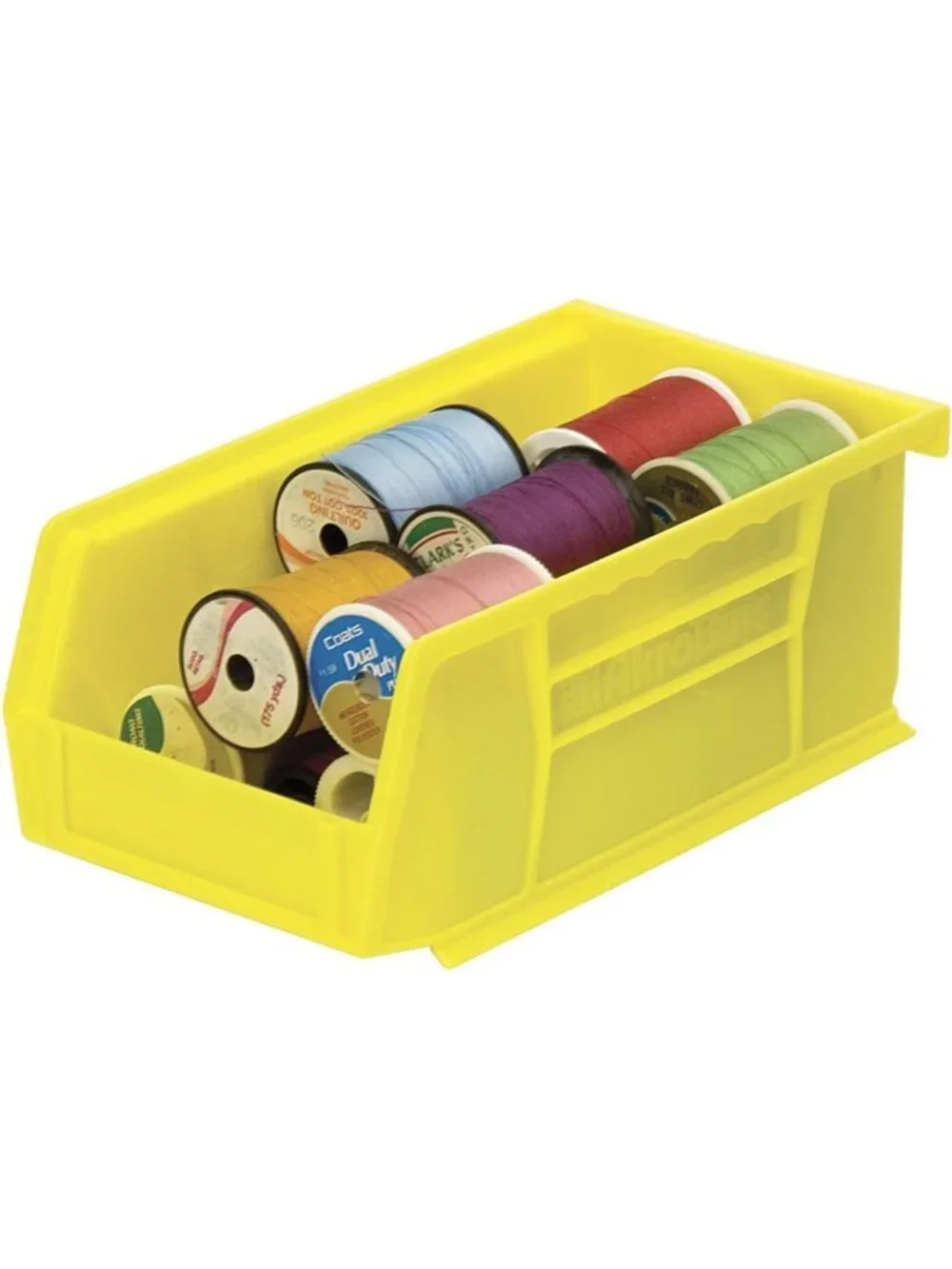 24-Pack Yellow Plastic Storage Bins, 7